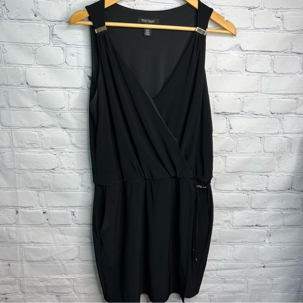 White House Black Market Black Short Romper 10